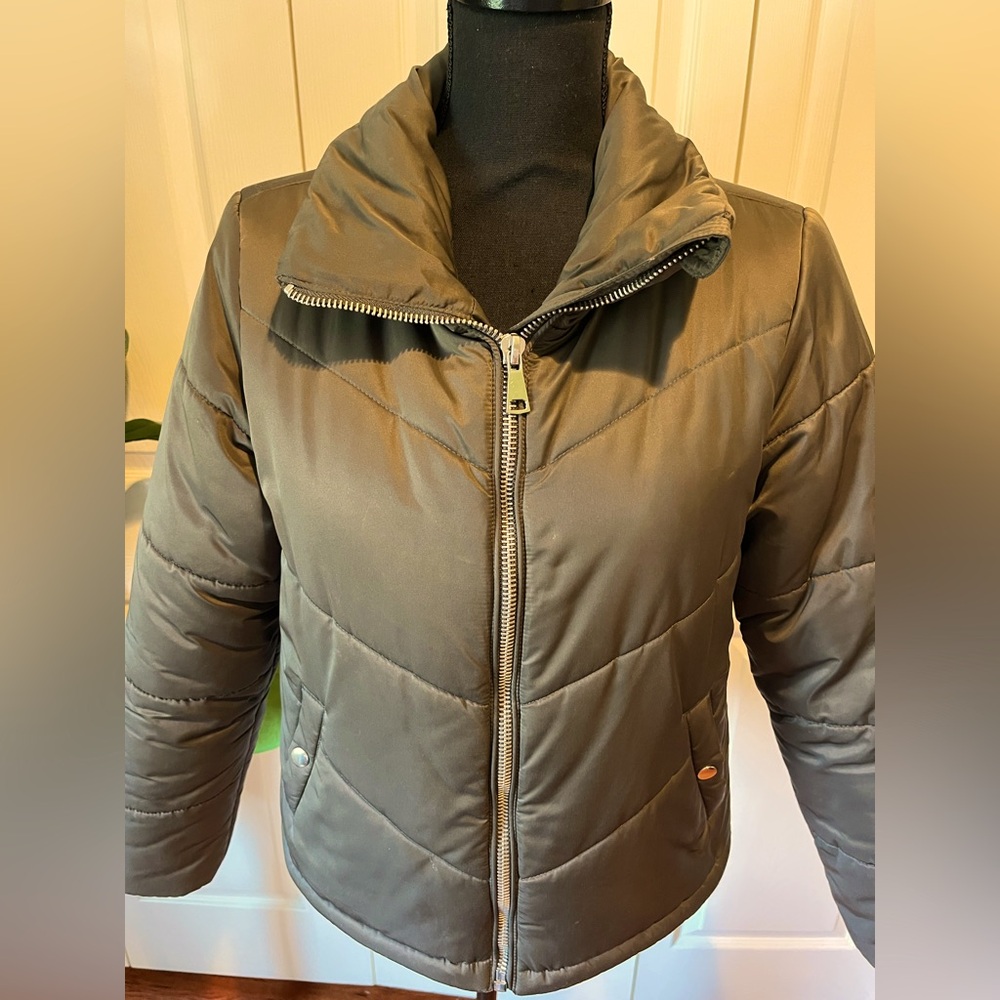 Romeo and Juliet couture green puffer jacket
